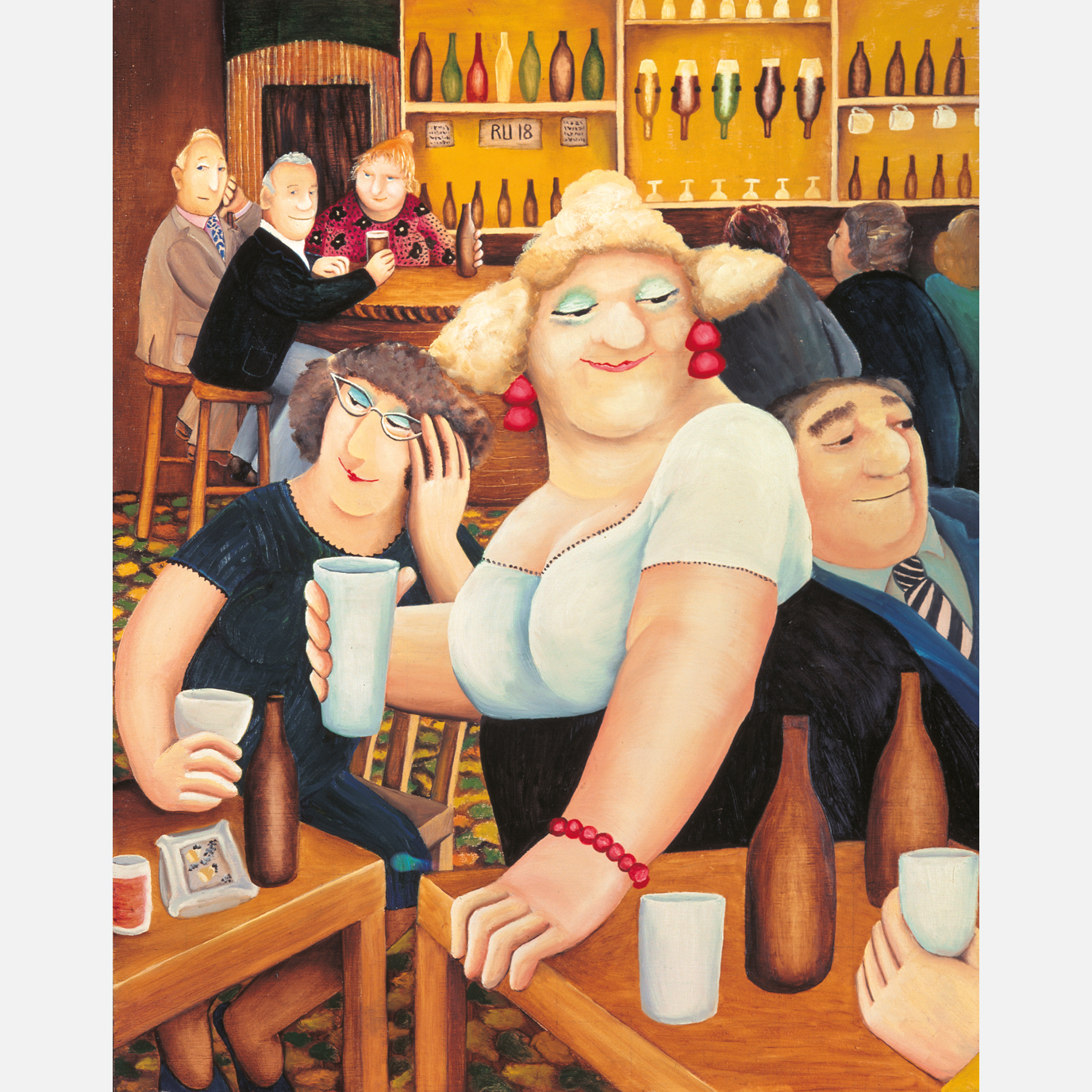 The Lockyer Tavern by Beryl Cook. Courtesy of www.ourberylcook.com © John Cook 2025