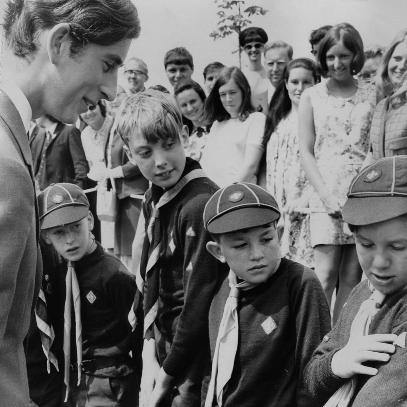 Visiting a local Cub group in St Austell, 1970