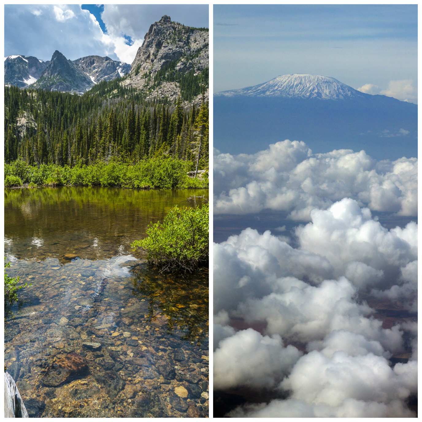 Rockies and Kilimanjaro