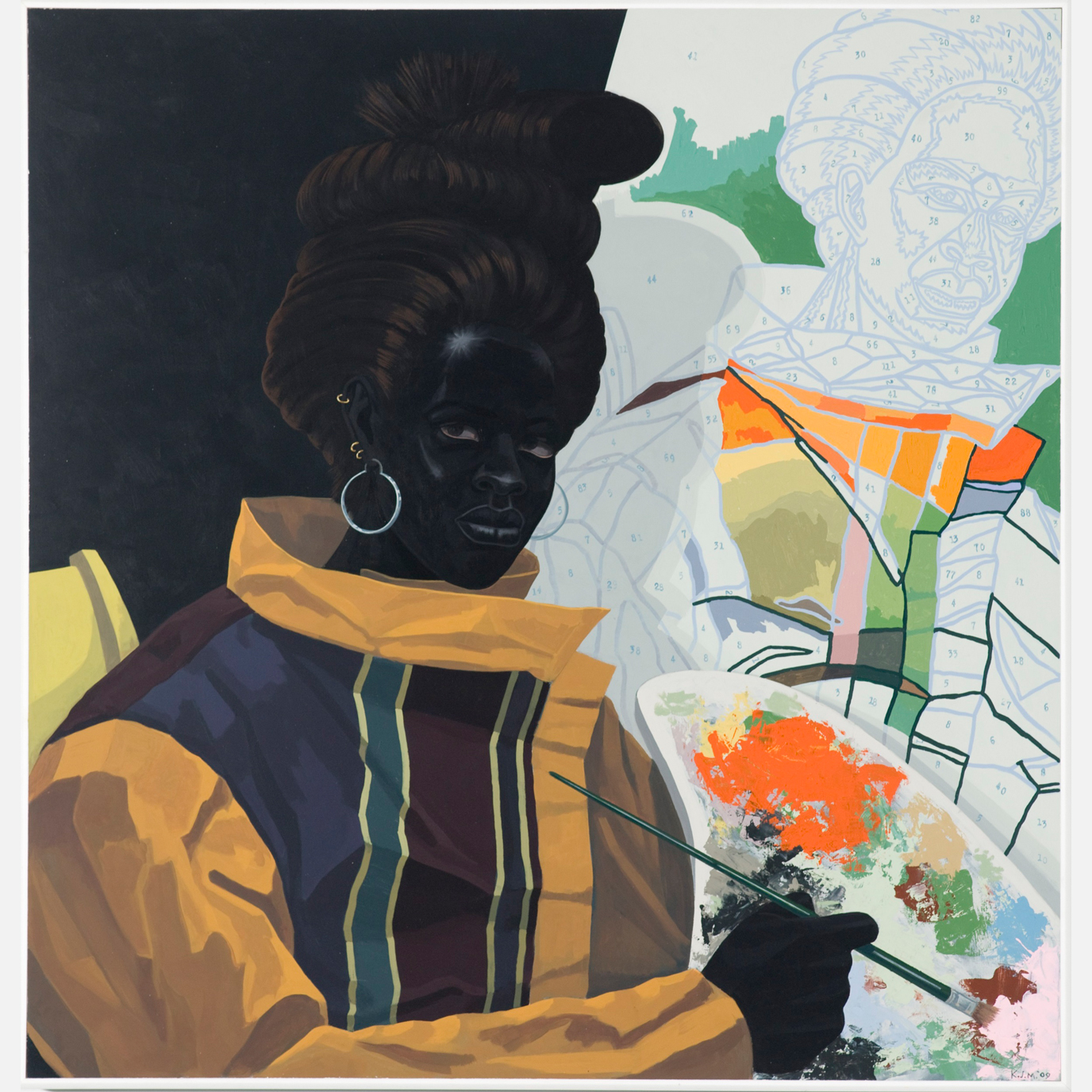 Untitled (Painter) by Kerry James Marshall, 2009. Photo Nathan Keay. © MCA Chicago.