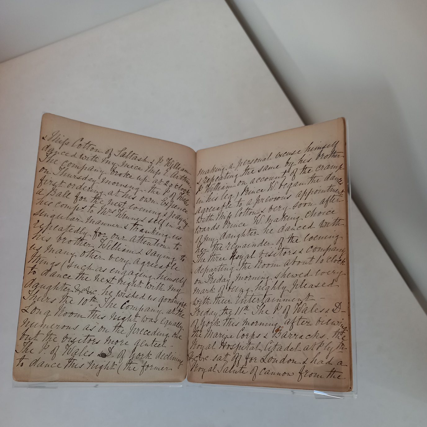 Diary on display image