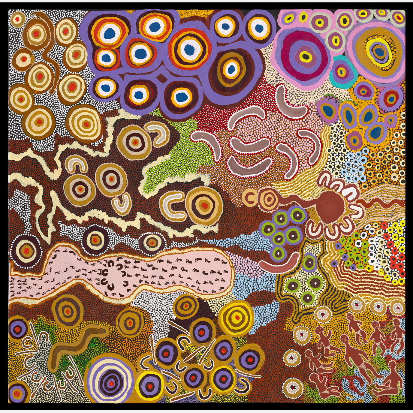 Kungkarrangkalpa Tjukurrpa 2015 by Papulankutja Artists © the artists/Copyright Agency 2020 Image: National Museum of Australia