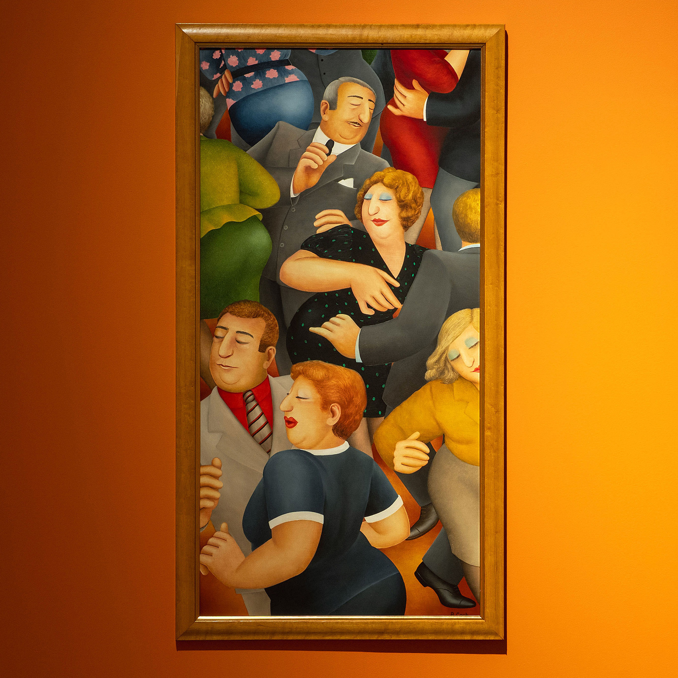 Beryl Cook, La Paloma Dancehall, 1990. Courtesy of www.ourberylcook.com © John Cook 2025.