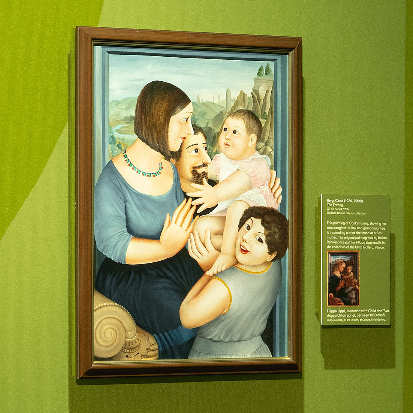Beryl Cook, The Family - on display at The Box Plymouth