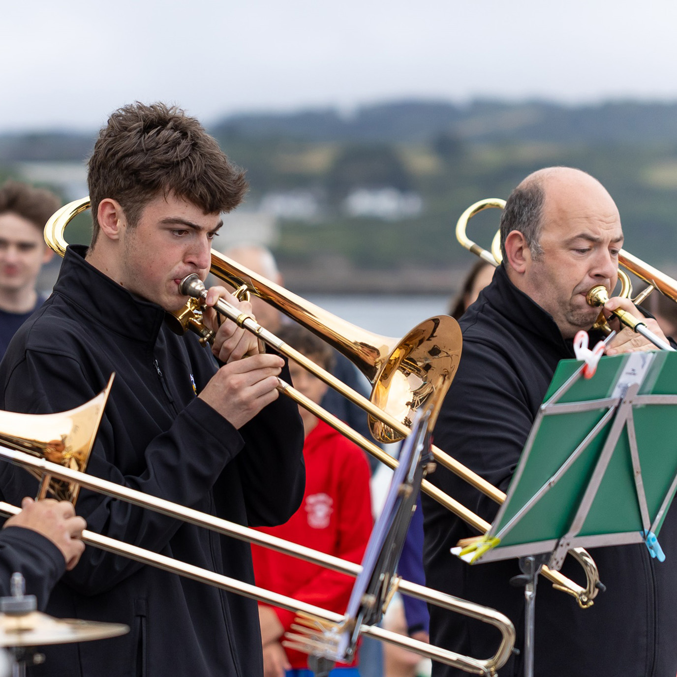 Brass band at Tinside Lido for Hello Sailor, 5 July 2025