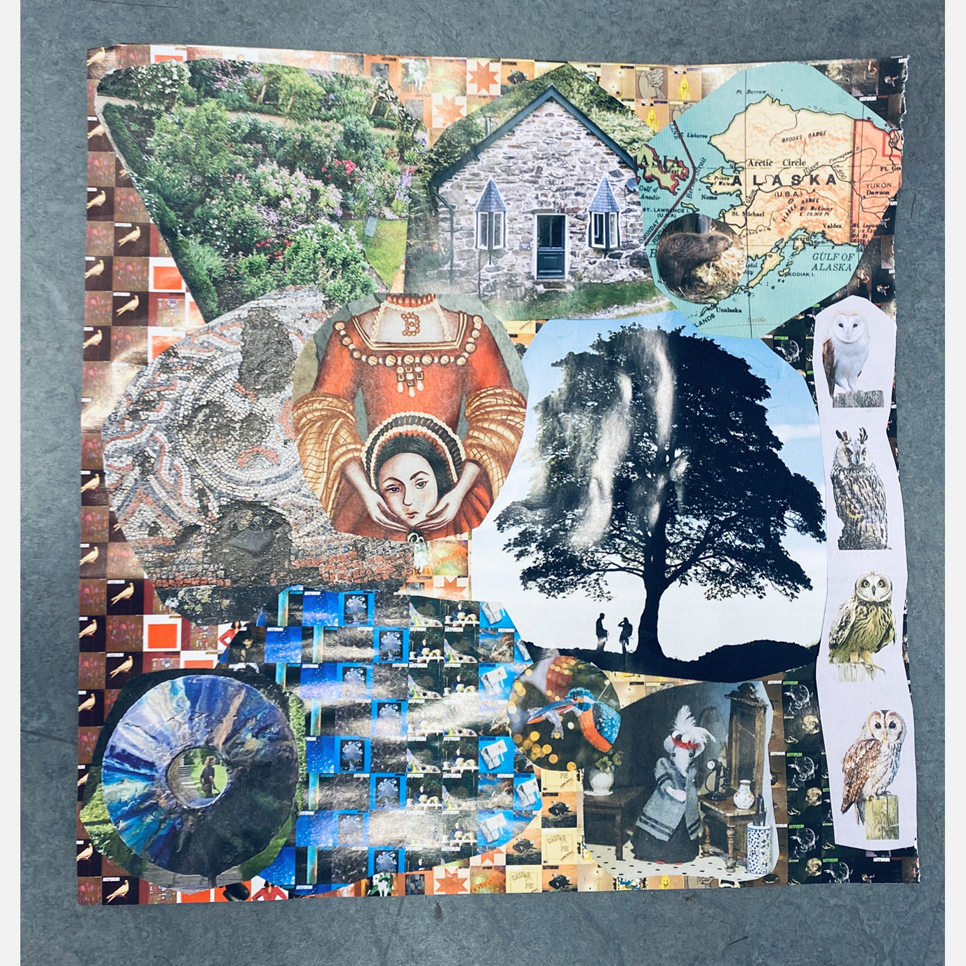 An example of a collage from The Box's 'Making Home' workshops