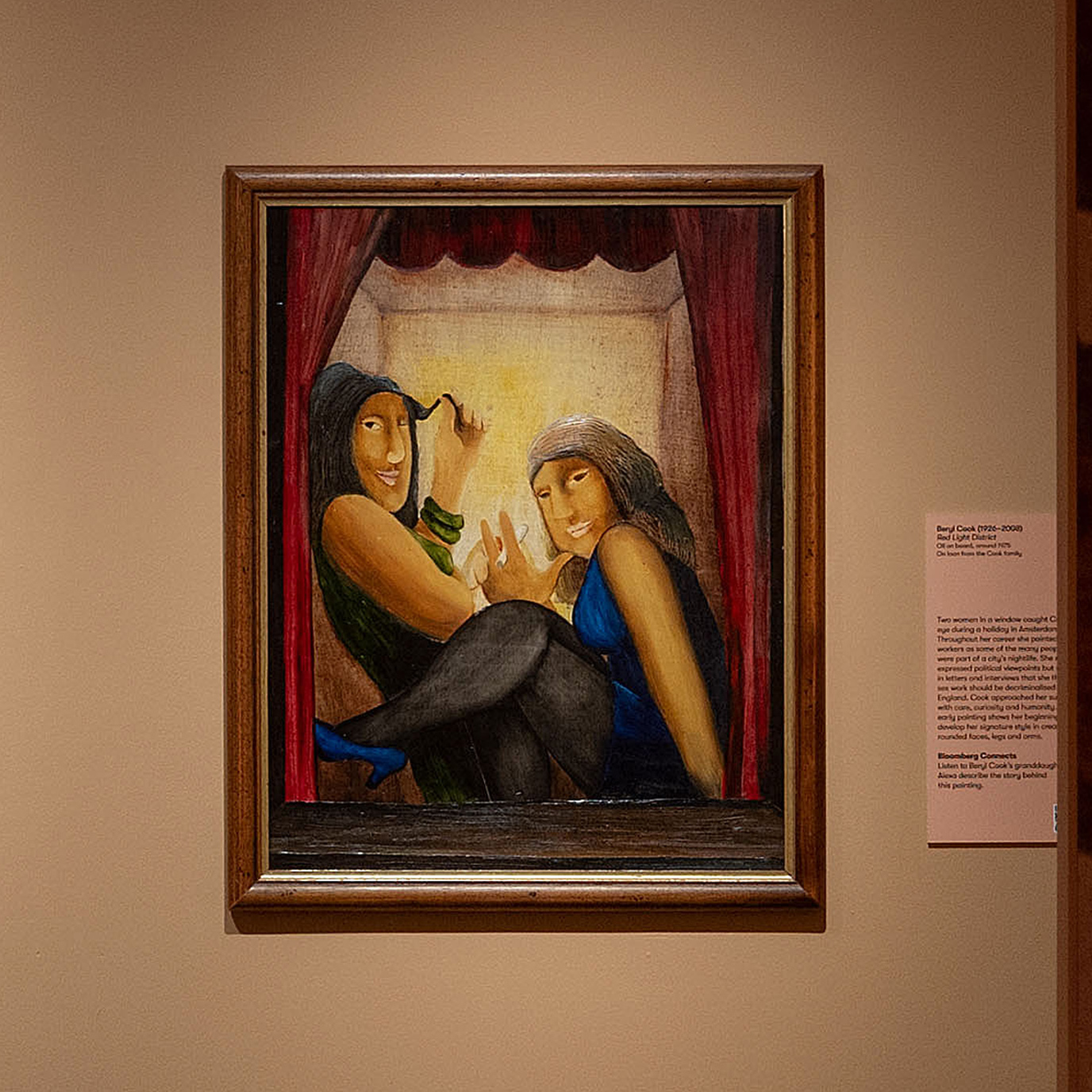 Beryl Cook, Red Light District, around 1975. Courtesy of www.ourberylcook.com © John Cook 2025.