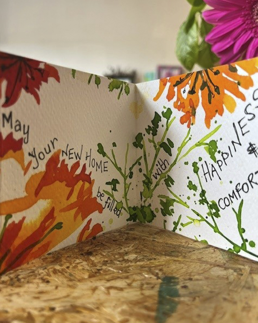 An abstract 'book of belonging' with quotes and memories