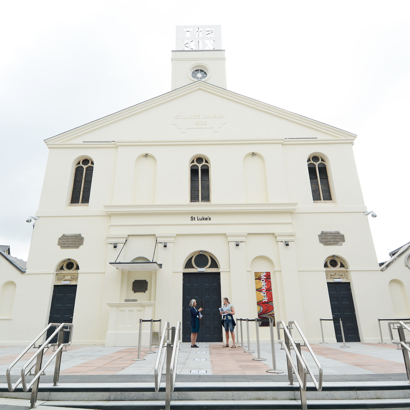The exterior of St Luke's church after restoration