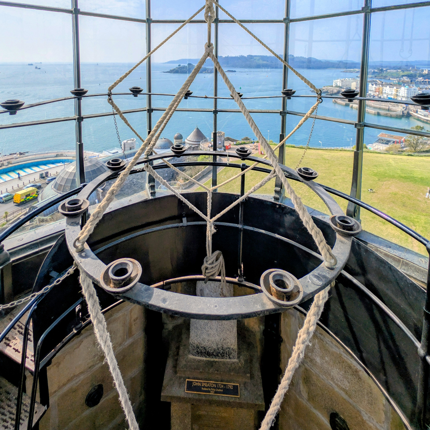 Lantern room at the top of Smeaton's Tower